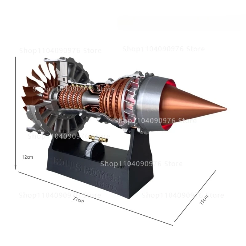 

Aircraft turbofan engine model A380 aircraft engine assembly toy can start creative gifts for children and boys