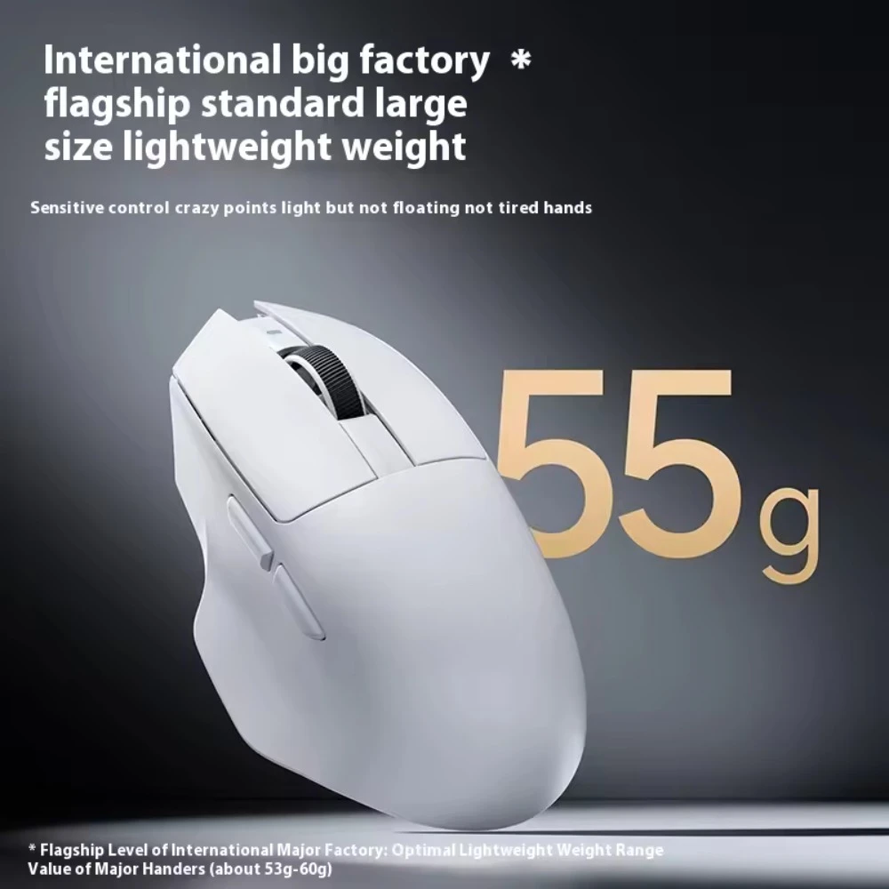 G7 Ergonomic Wireless Gaming Mouse with PAW3395 Sensor Tri-Mode Bluetooth 55g Lightweight High-Speed Custom PC Laptop Accessory