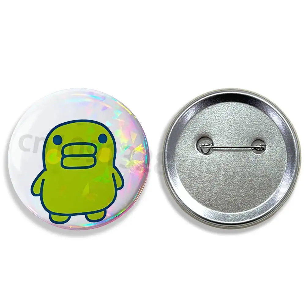 T-Tamagotchi M-Mametchi Tinplate Enamel Pins Creativity Printed Pictures Text Metal Lapel Badges Brooches