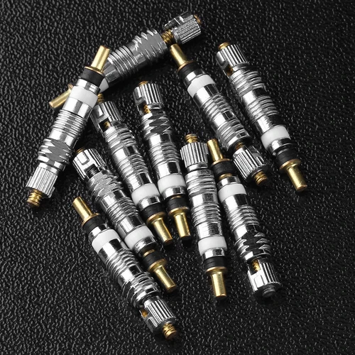 Imagen 2 del producto Tubo de válvula desmontable para neumáticos de bicicleta de montaña, repuesto de núcleo de latón CNC FV, 5-1000 piezas, herramientas de reparación de piezas de servicio