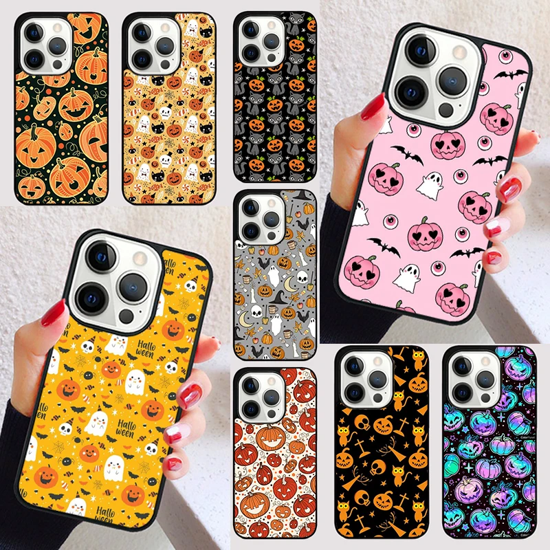 Halloween Pumpkins cover For iPhone 15 13 12 11 14 Pro Max Mini X XR XS Max SE 2020 7 8 6S Plus Phone Case