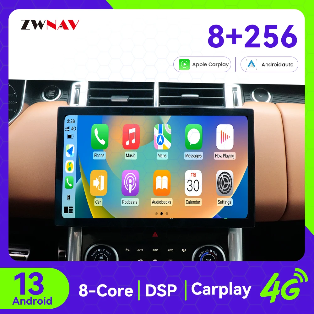 

Android 13 CarPlay 13,3-дюймовый экран для Land Rover Sport 2013-2017, автомобильное радио, GPS-навигация, мультимедийный плеер, головное устройство, авто