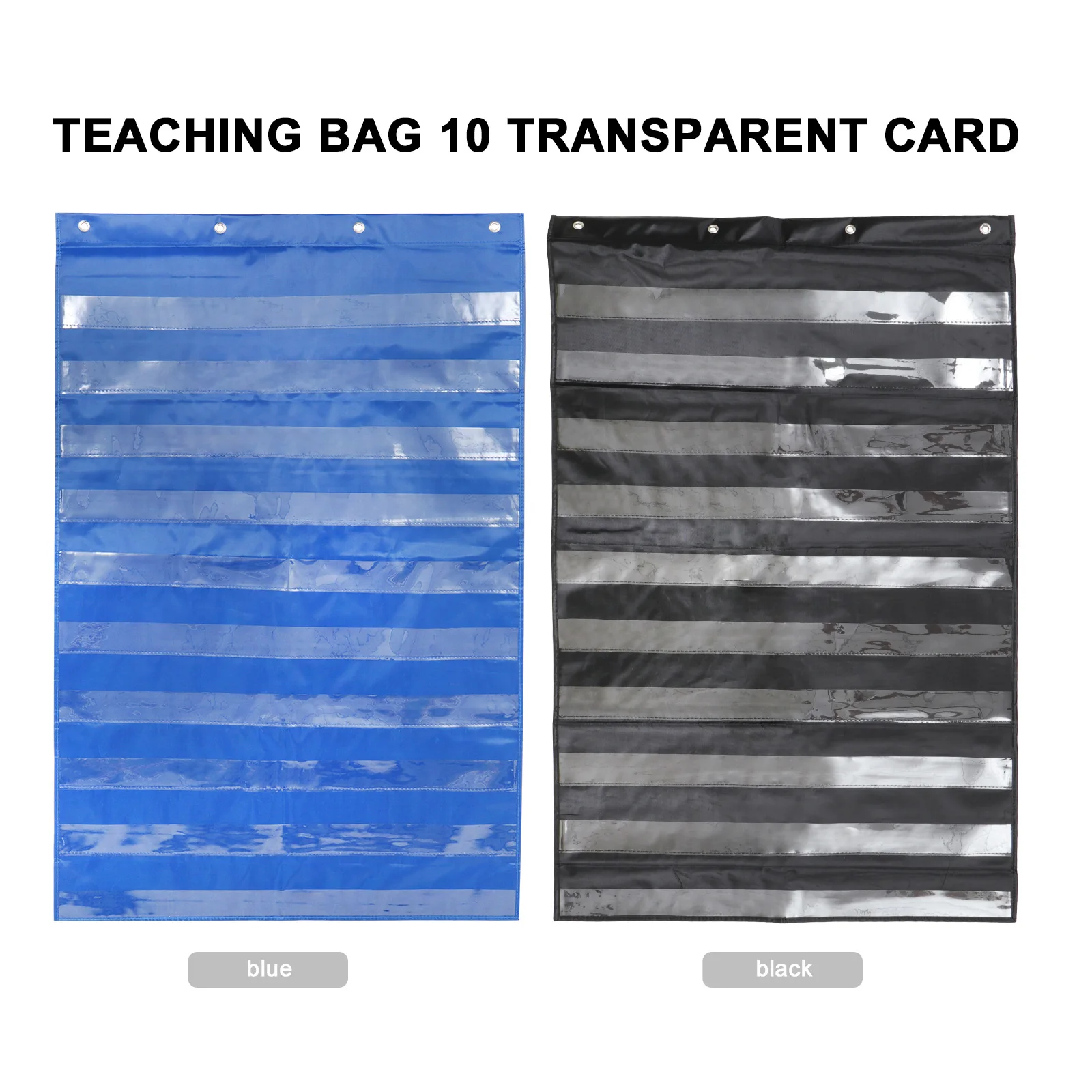 

1pc Card Hanging Bag Wall Organizer Polyester Hanging Pocket For Classroom Home School Kindergarten Teaching Supplies