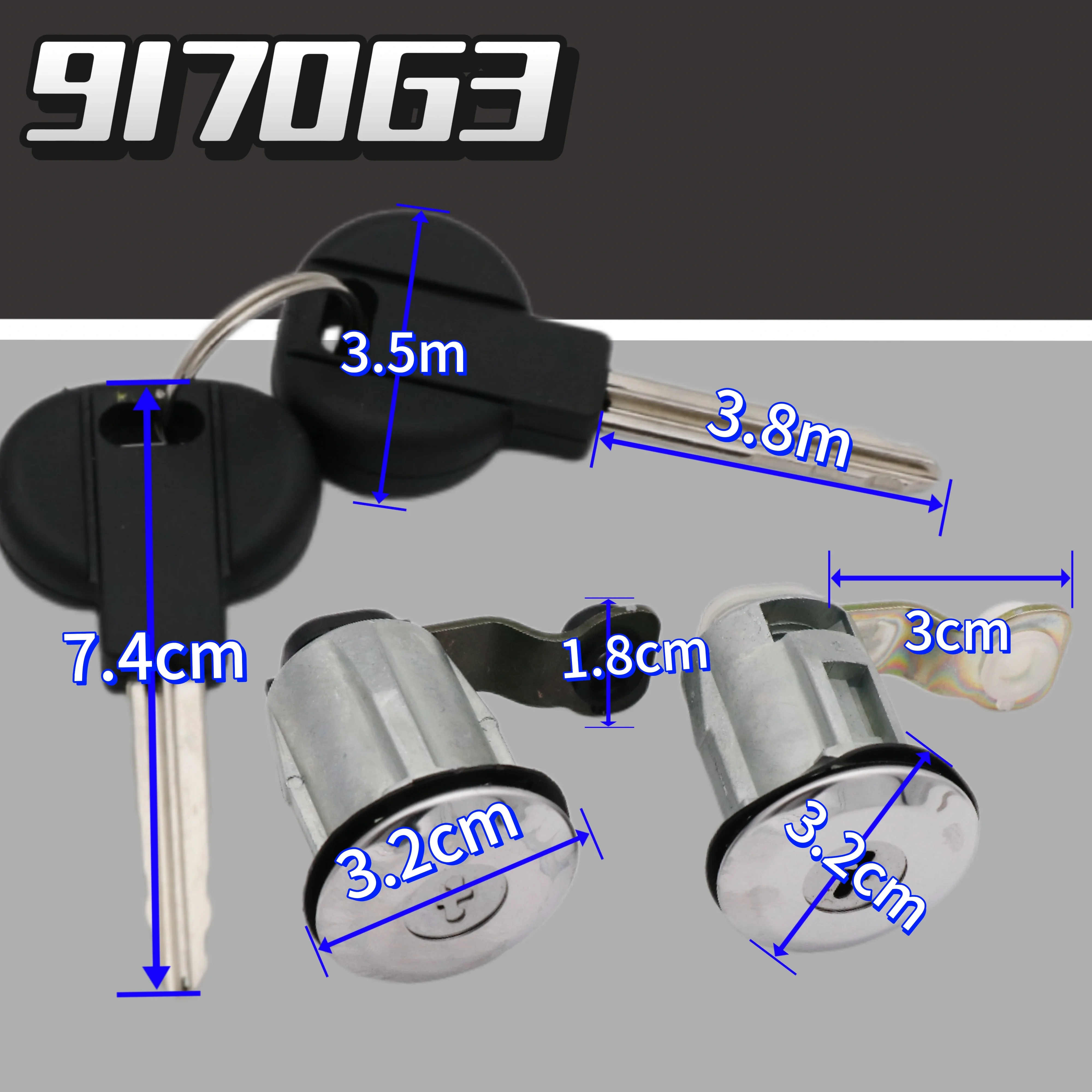 New Left Right Door Lock Cylinder Ignition Switch For Citroen Berlingo Xsara Picasso Peugeot Partner 9170G3 252522