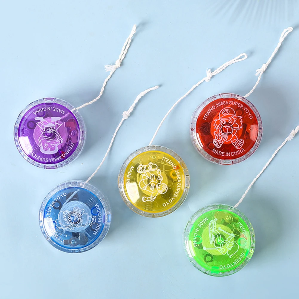 

Luminous Yo-Yo Toys Responsive Bearing Ball LED Light Up Yo-Yo Plastic Flashing Yo-Yo for Kids Beginner Party Favors