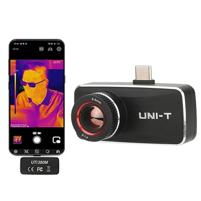 New U NI-T UTi380M Thermal Ca me ra 400x300 Resolution 25Hz Super-resolution Manual Focus Thermal Imaging Android -20℃ to 550℃