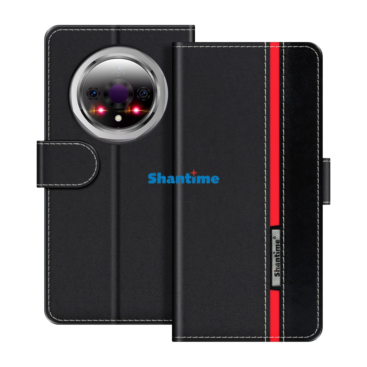 BDV A9 Pro 보호 케이스와 호환 가능 책 지갑 휴대폰 커버 접이식 케이스 스탠드 휴대폰 케이스