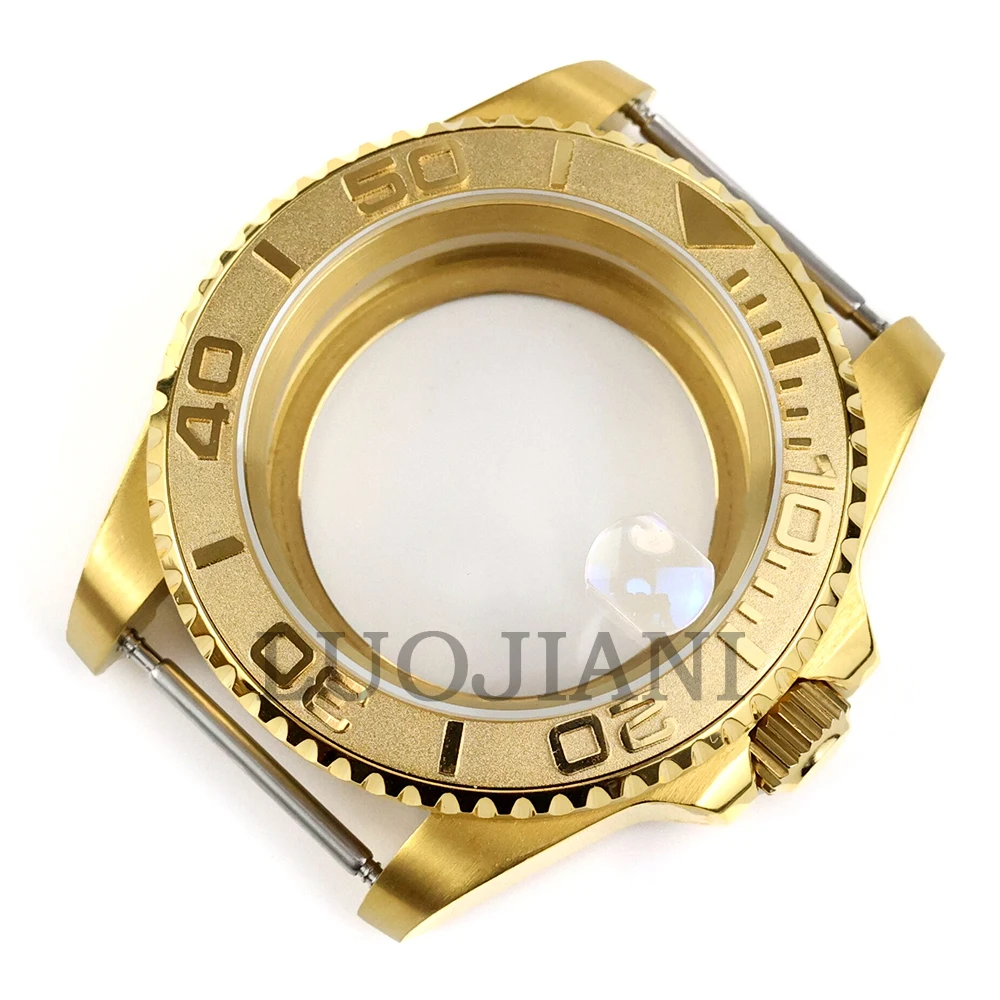 

Gold 40mm Watch Case NH35 Watch Accessories Fit NH34 NH35 NH36 Movement Stainless Steel Submariner GMT YACHT-MASTER Case