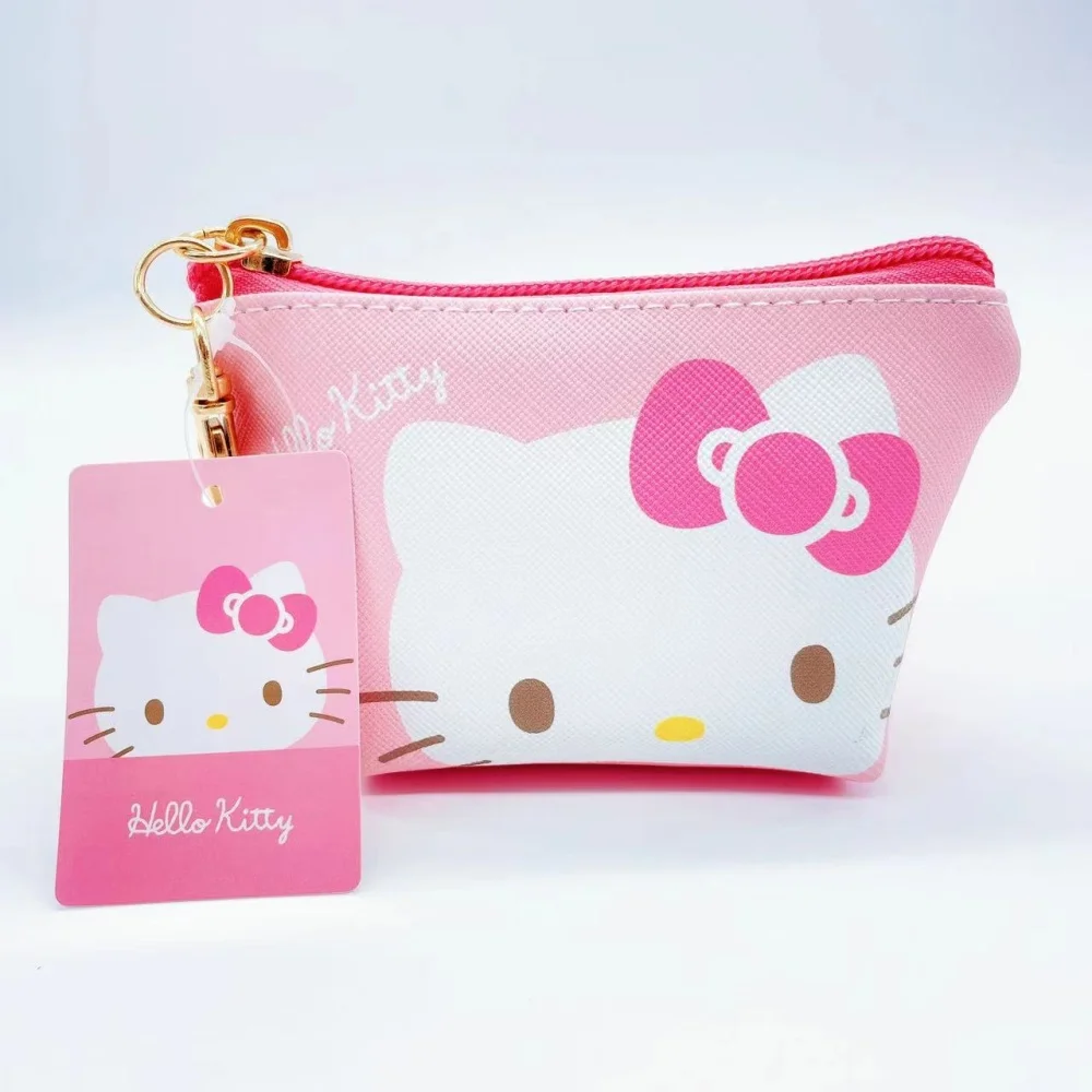 Cartoon Sanrio Purse Hello Kitty Kuromi Cinnamoroll My Melody Pochacco Pu Leather Change Storage Bag Wallet Girls Gifts view 2