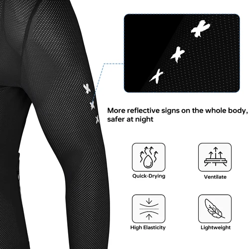 Imagen 2 del producto X-TIGER chaqueta de Ciclismo para hombre otoño tres bolsillos reflectante Ciclismo Jersey deportes bicicleta de montaña camisa Ciclismo manga larga