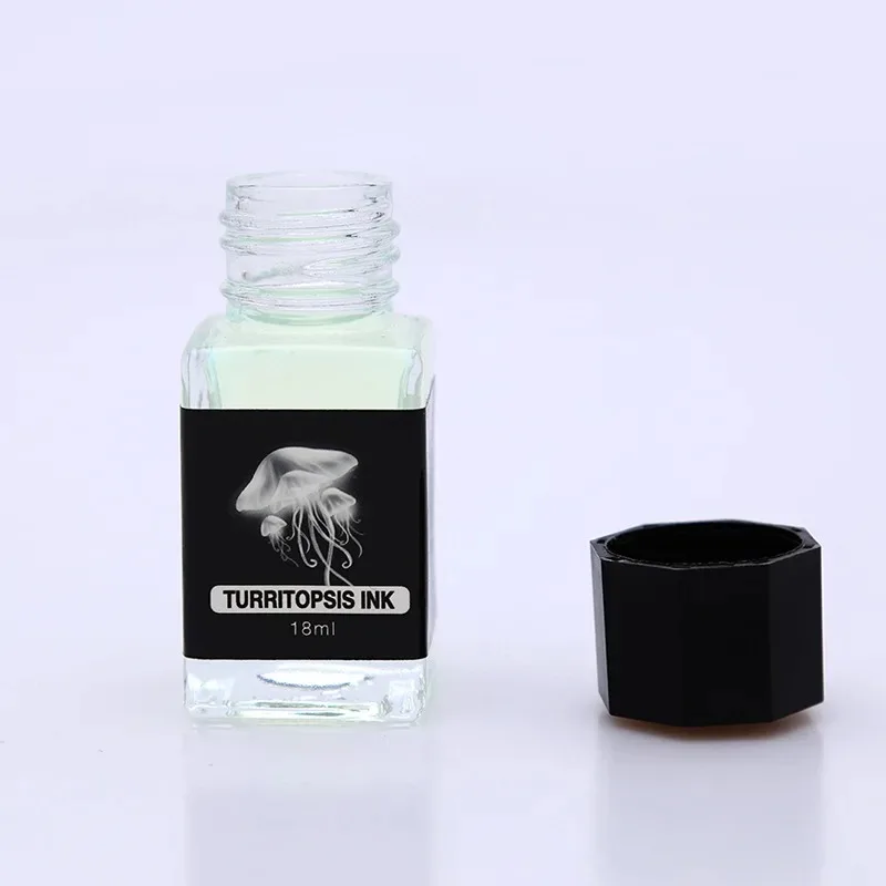 Invisible Ink Fountain Pen Non-carbon Color Pigment Glass Dip Pen Luminous Refillable Writing Set Glow in Dark Liquid Ink Craft