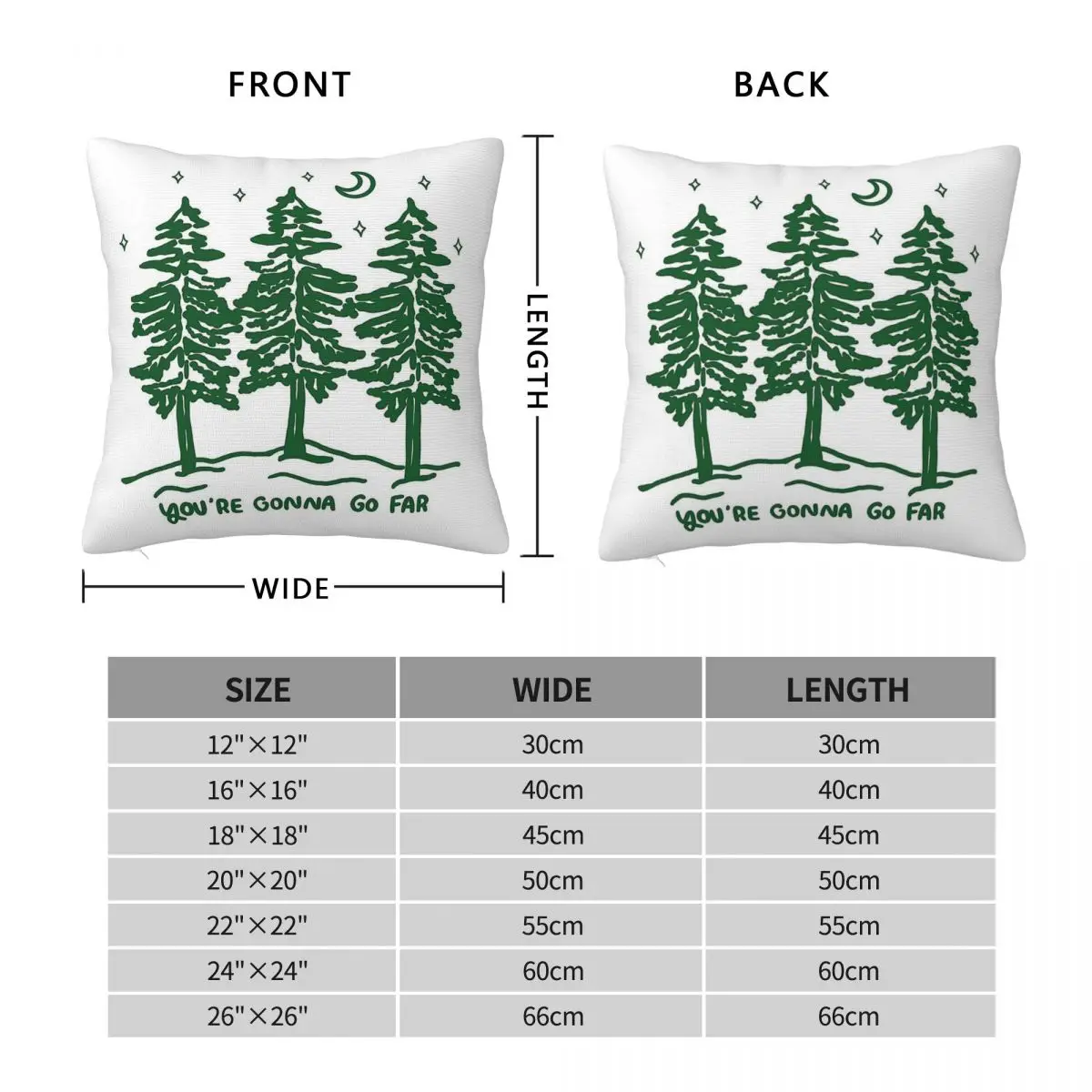 Noah Kahan You're Gonna Go Far Square Pillowcase Polyester Linen Velvet Creative Zip Throw Pillow Case Sofa Seater Cover 45x45