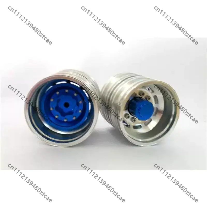 Metal Rear‑Wheel Dual‑Tire Hub, Upgrade Spare‑Part for 1/14 RC Tractor‑Truck Container Semi‑Trailer, Hobby Accessory