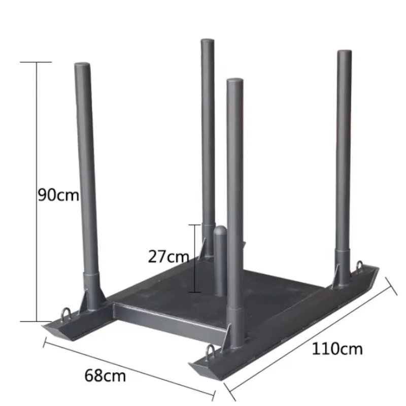 Adjustable Gym Power Weight Sled Trainer Workout Strength Training Equipment