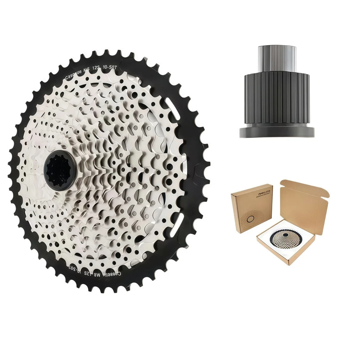 MAXXLITE 12-скоростная микрошлицевая кассета 10-50T/10-52T MTB для Shimano (Deore M6100/Deore M7100/XT M8100/XTR M9100)