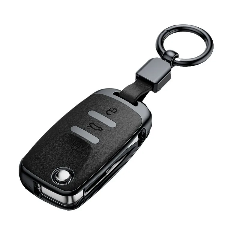 Suitable for Volkswagen Suiteng Tiguan L Langyi Santana Bora Tanyue Passat Napa Pattern Fashion Car Key Bag Protective Cover