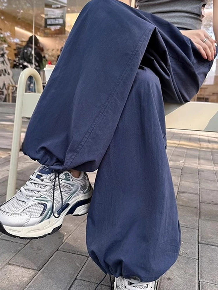 Cargo Pants Womens Military Autumn Polyester Ribbed Artistic Patterned Soft Gothic Textured Elegant Classical Minimalist Stylish