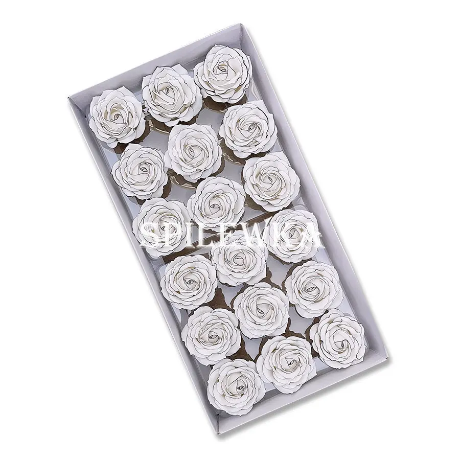 Spilewka Artificial Chanson Rose Black Border Small Fragrant Flower Wedding Decor DIY Flower Box Christmas Gift Flower 18Per/Lot