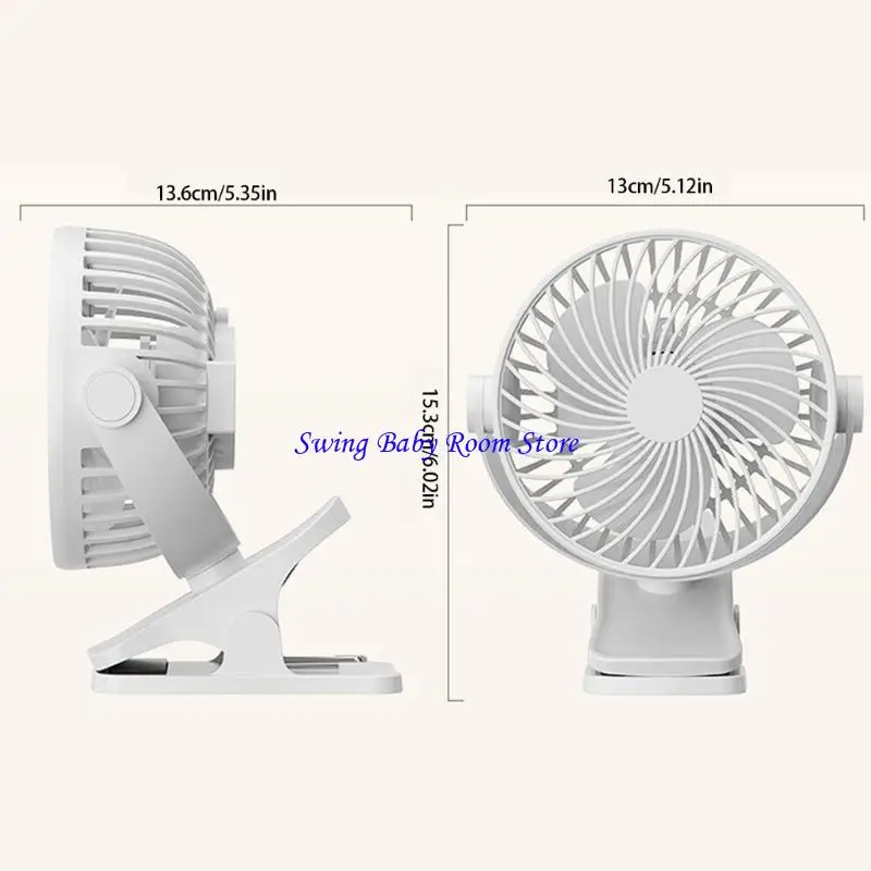 مروحة مقطع محمولة K1AD لمقاعد السيارة مع تدفقات الهواء القابلة للتعديل USB قابلة للشحن مروحة متعددة الوظائف في الهواء الطلق