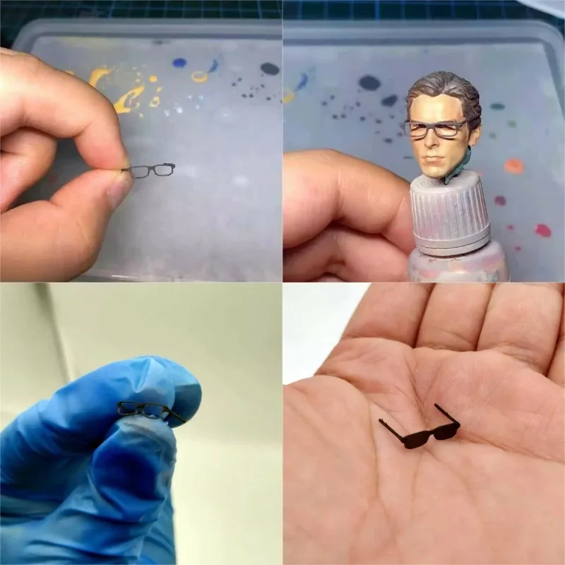Tbleague 1/12 Scale Fashion Black Glasses Frames Without Lense for 6Inch Action Figure Accessory Toy Decoration