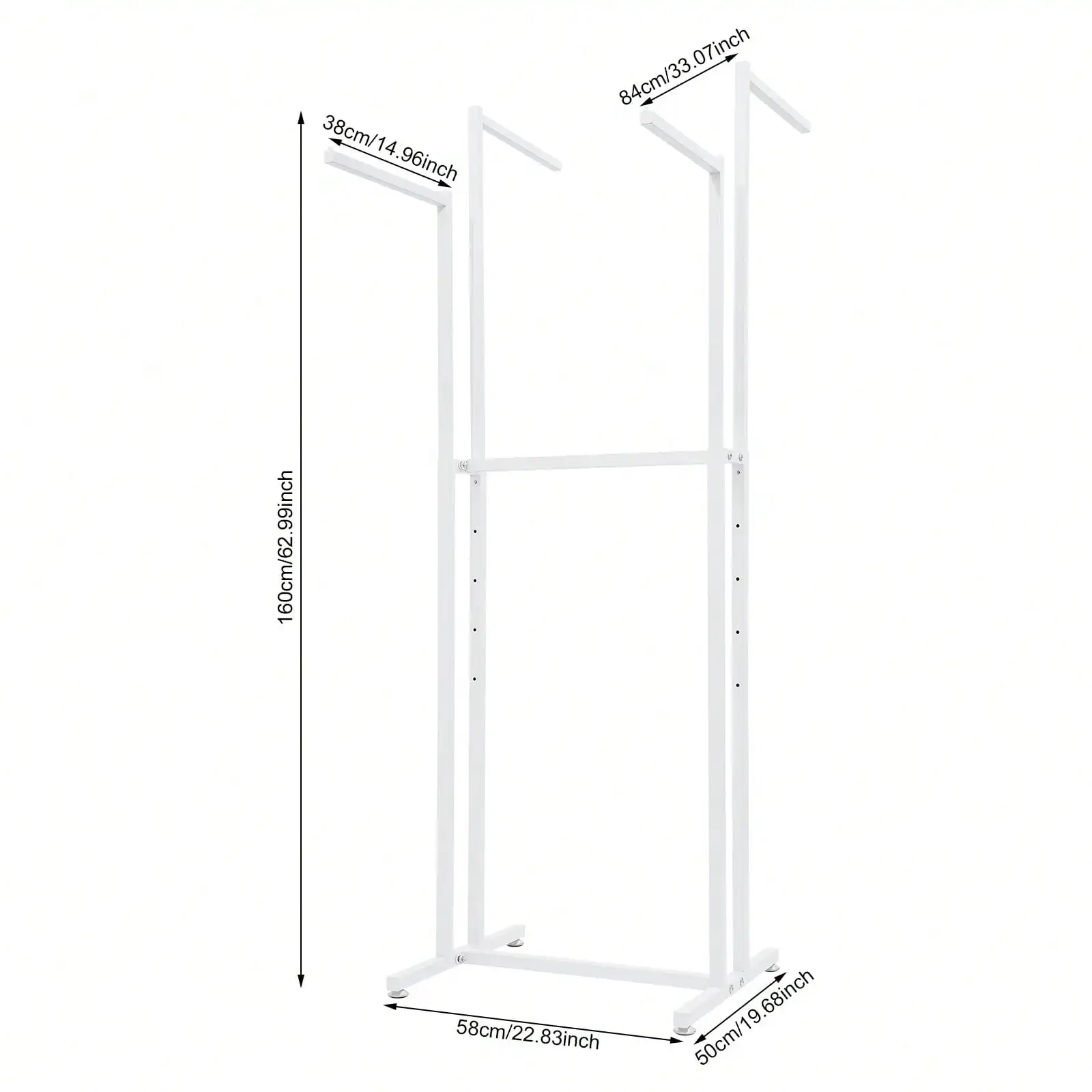 

Clothes Rack, Garment Rack, Freestanding Clothes Rack For Bedrooms, Laundry Rooms, Boutique Stores,To Hang Coats, Bags, Scarves