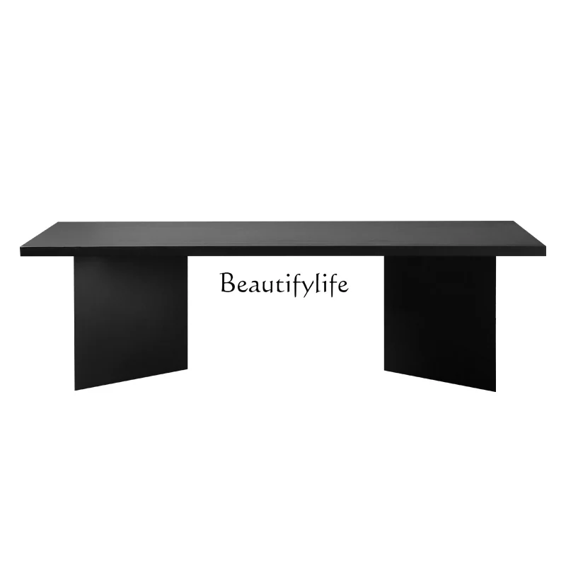 

Black Wood Office Desk Luxury Asthetic Modern Workstation Office Desk Study Large Escritorios De Computadora Home Furniture