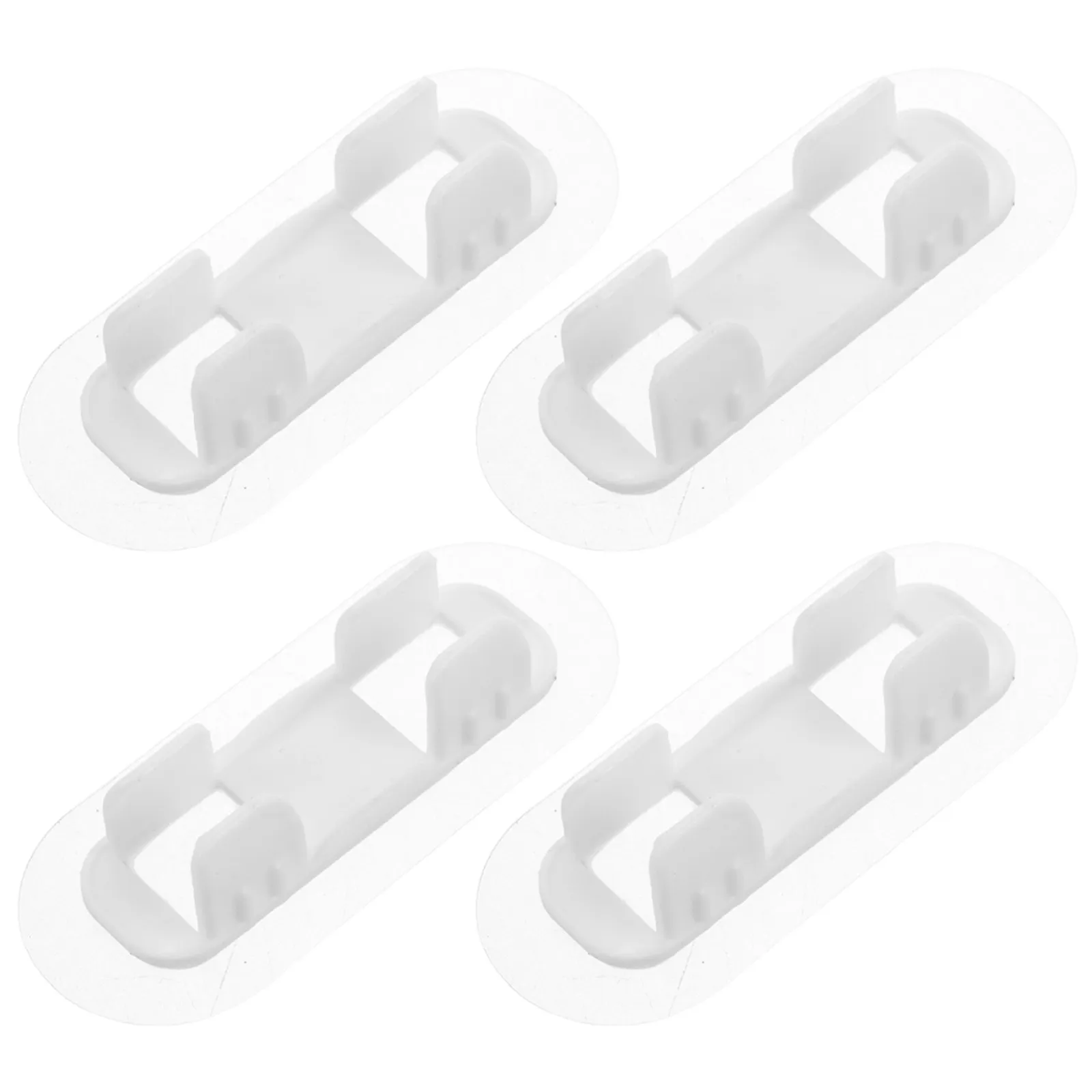 4Pcs Self Adhesive PVC Pipe Clips Drain Hose Retainers Washer Hose Holder Washing Machine Dishwasher Air Conditioner Pipe