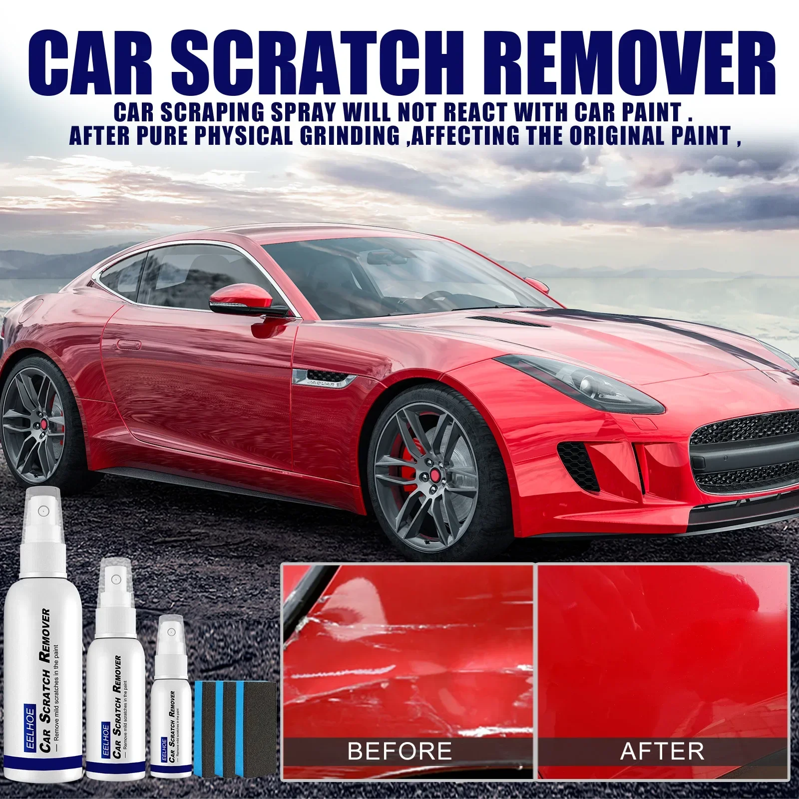 Car Scratch Spray Paint Surface To Scratch Scratches Seal Glaze Coating Refurbishment Spray Car Grooming Repair Tool