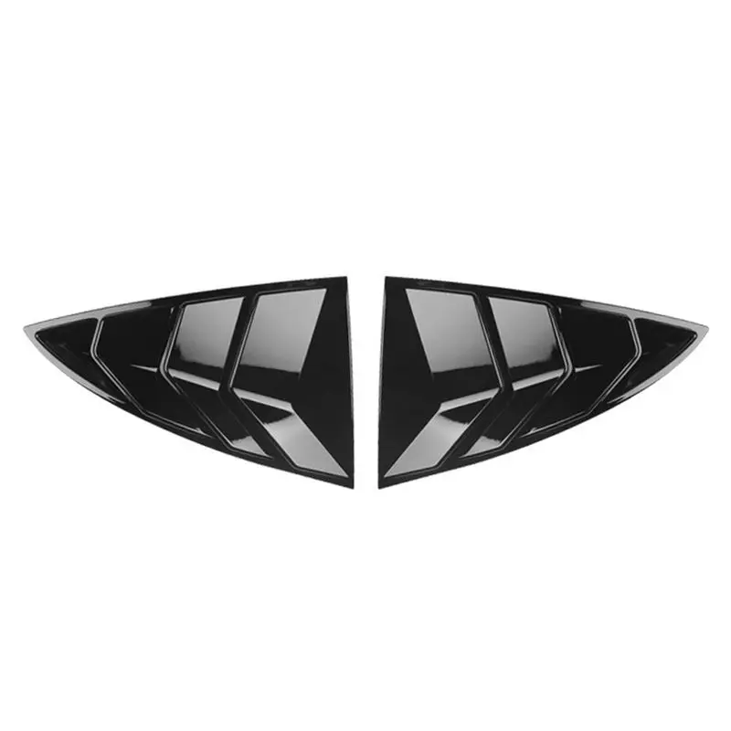 

Shutter Window Cover Shutter Window Cover For Tesla Model Y Triangular Louver Cover Gloss Black