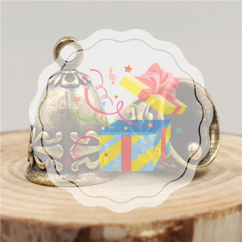 

Bell Pendant Jingle Bell Brass Vintage Keyring For Gift Decor Hanging Ornament