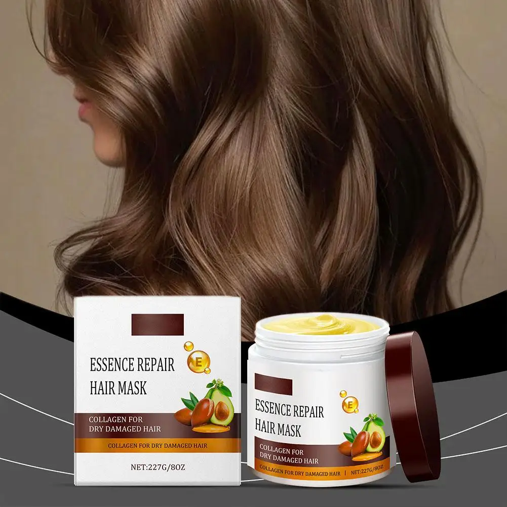 1 قطعة قناع الشعر الكولاجين جوهر الكولاجين علاج الشعر إصلاح عميق تكييف زيت الأركان للعناية بالشعر الجاف التالف C2S4 #5