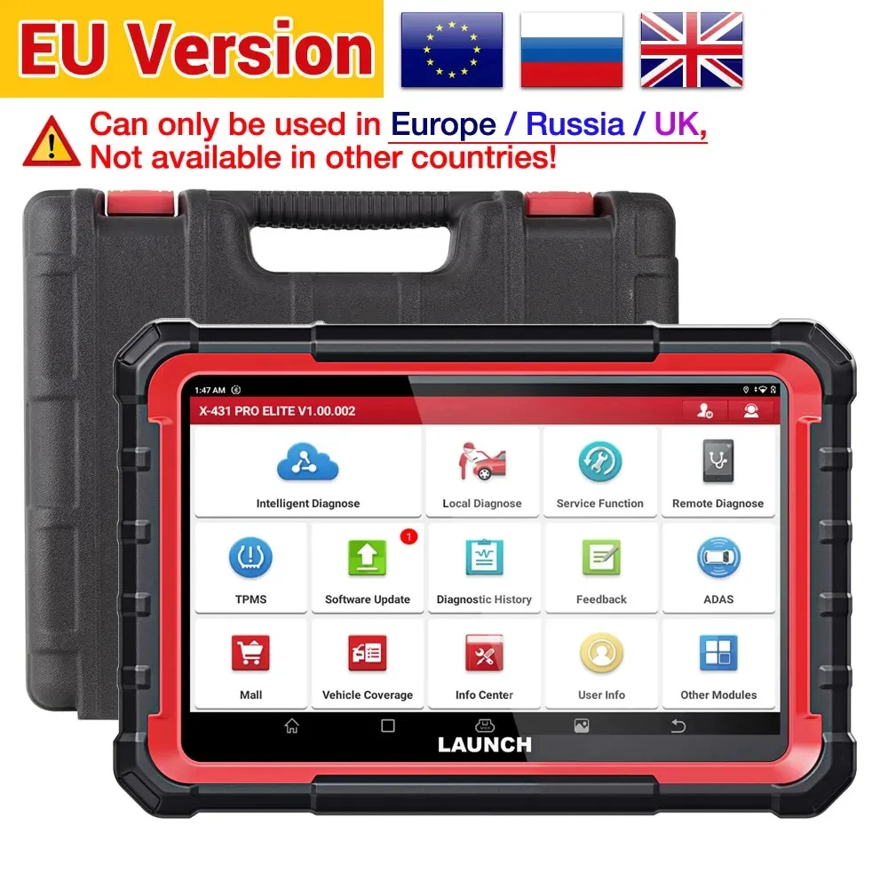 Lancering X431 Pro Elite 8 Inch Auto Diagnostische Tools Auto Obd Obd2 Scanner Alle Systeem Kan Fd/Doip Actieve Test 35 Reset Ecu Codering