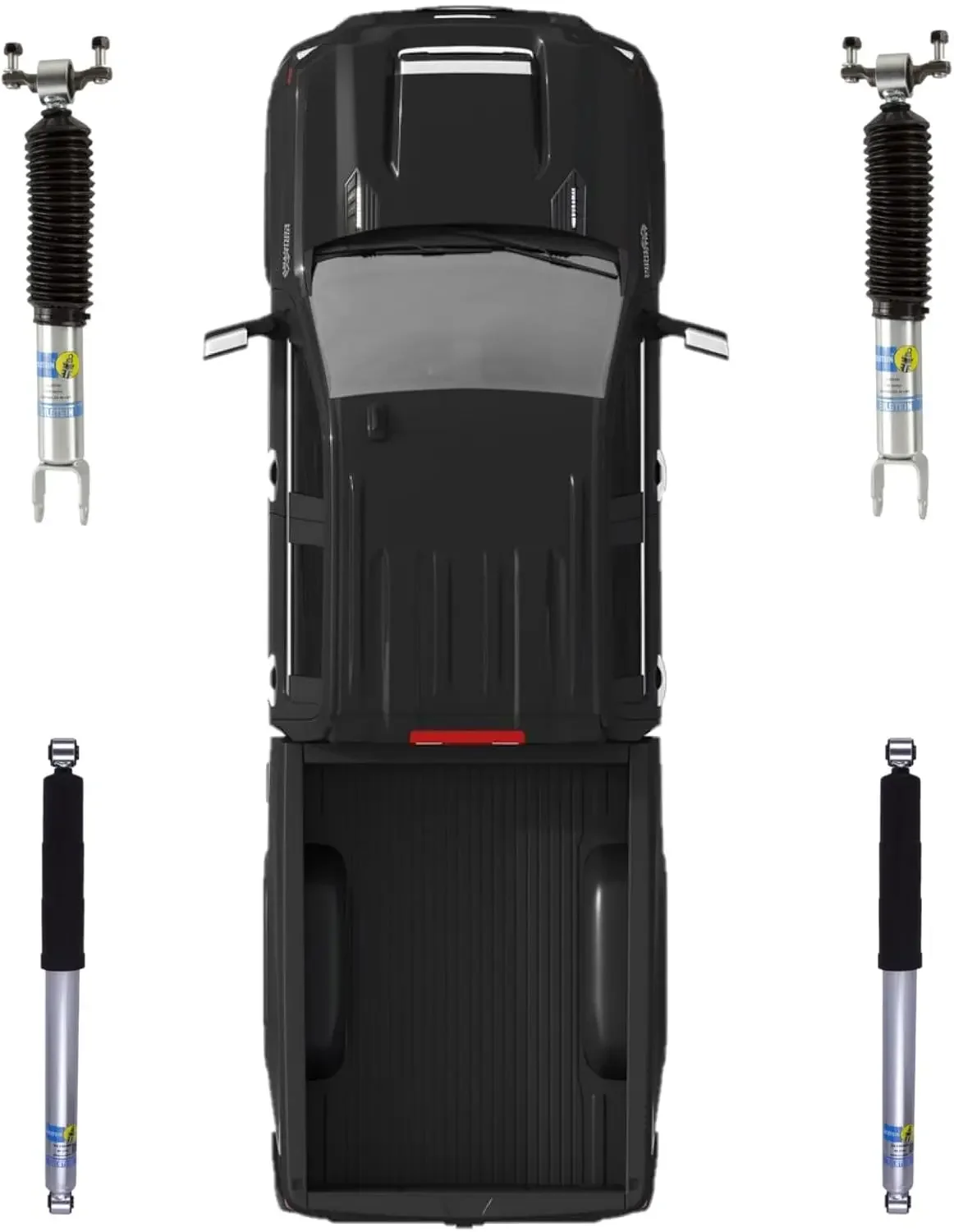 24-196468 24-253161 مجموعة من الصدمات الأمامية والخلفية أحادية الأنبوب تناسب 2011 2024 سيلفرادو #4