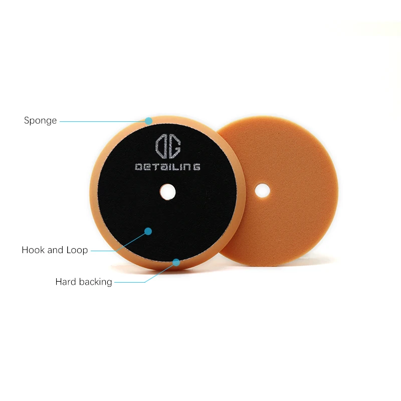 DETAILING 3 "/5"/6 " Auto Polieren Schwamm Pads 80mm/130mm/155mm Schaum Polieren polnischen Pad DA/RO/GA Polieren Maschine Wachs Pads