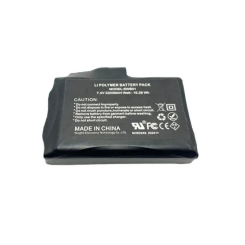New 654060 2000mAh 7.4V Li-Polymer Rechargeable Battery for Heating Clothes Heating Socks Air Conditioning Clothes Fast Shipping