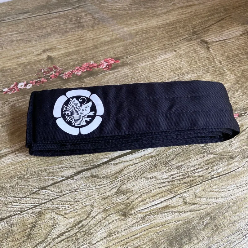 حزام Iaido Obi Kendo Kyudo Aikido Laiko حزام الخصر التقليدي الياباني سيف الساموراي اكسسوارات للفنون القتالية أودا كامون