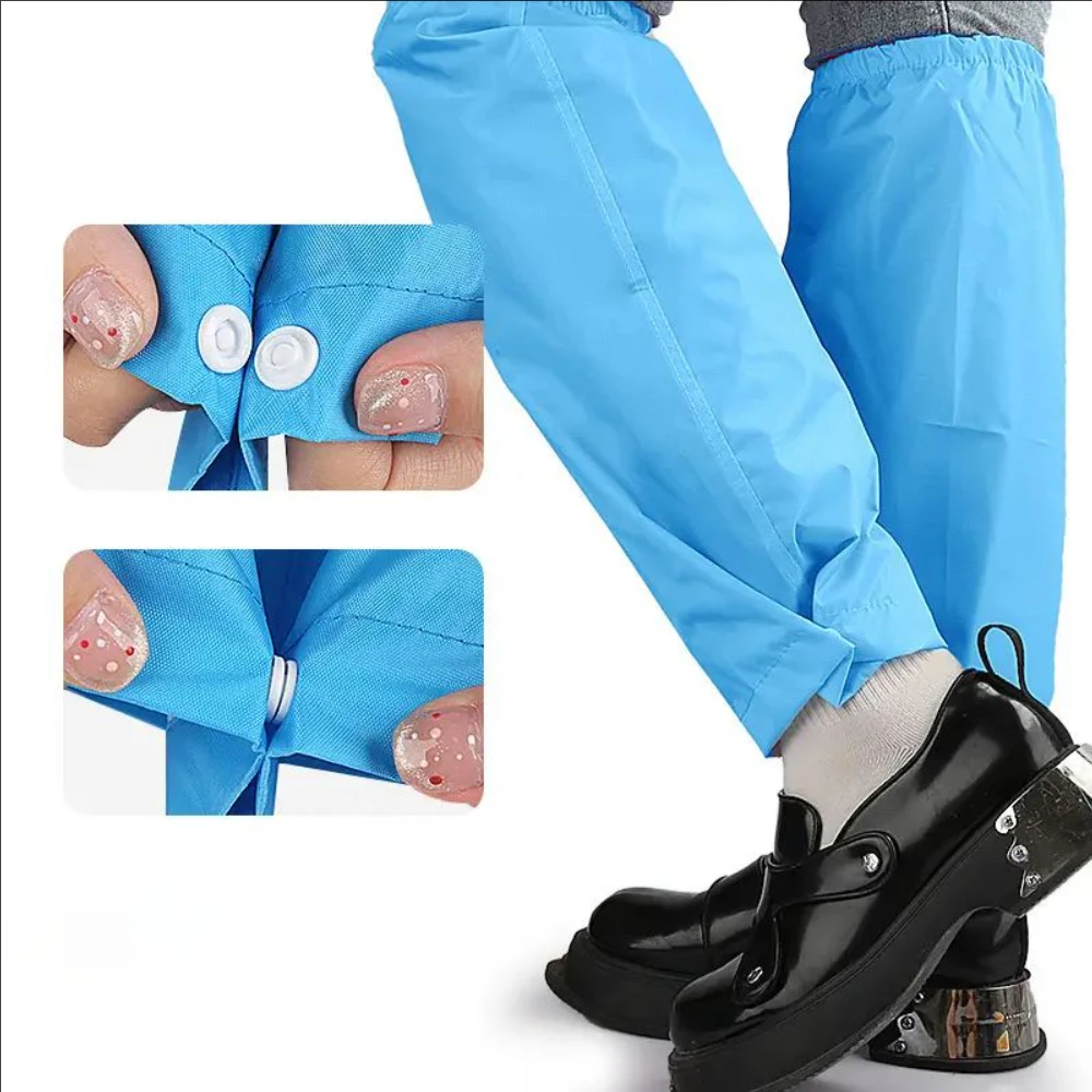 Set of Three Sizes Sky Blue Leg Covers for Rainy Day Cycling Hiking Suitable for School Commute Waterproof Leg Protector