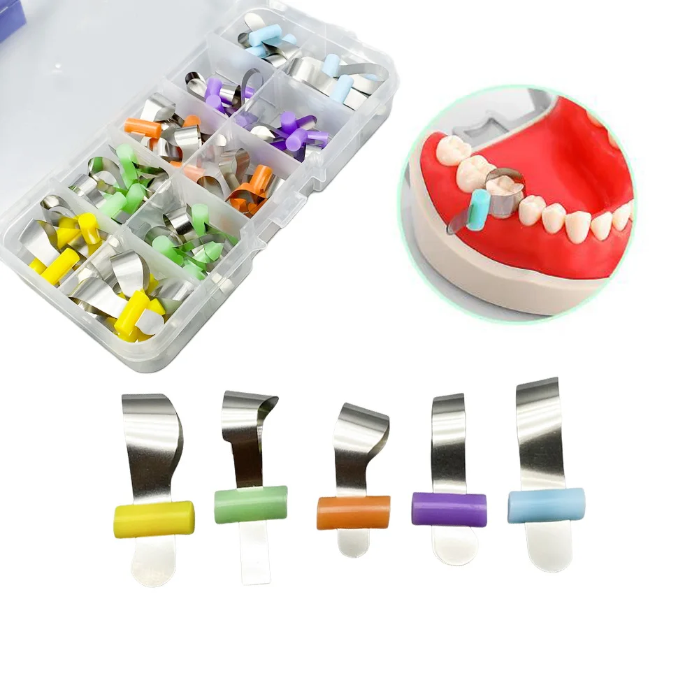 Dental Automatrix Metal Matrix Bands with Locker Forming Sheet Orthodontic Retainerless Sectional Matrice Dentistry Tools