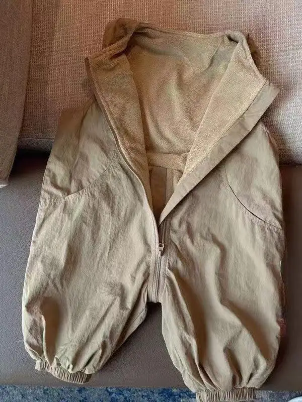 Salopette a prova di T foderata in Fce per bambini Pantaloni in vita per cartoni animati Neonate Rer Tuta Thiened Abiti invernali