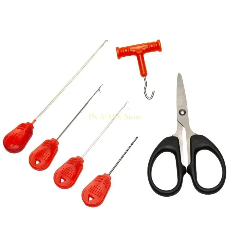 M5TC 6 قطعة الطعوم إبرة سمك الشبوط الصيد الطعوم هوك إبرة دودة عراف ملحقات صيد سمك