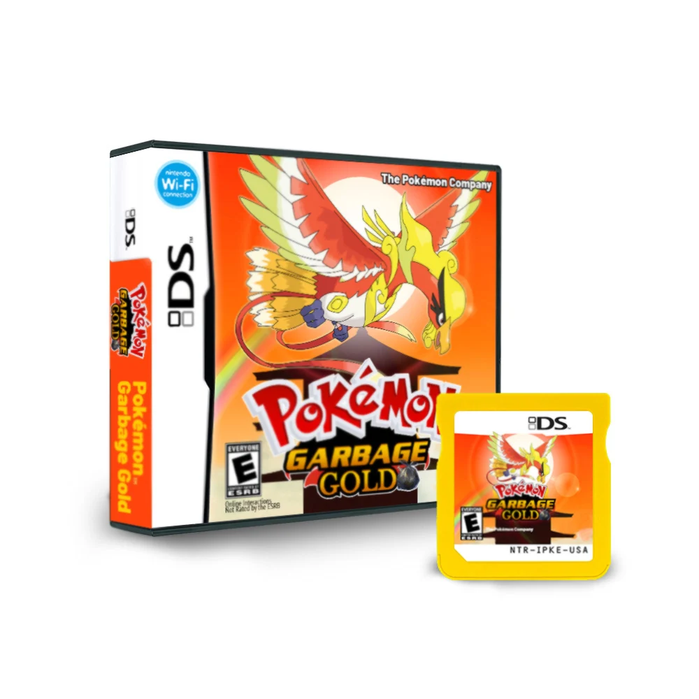 Nouvelle carte de jeu NDS Pokémon Pure Heart Primeval Black 2 Conquest Twin Dragons Version américaine (Version carte mémoire R4)
