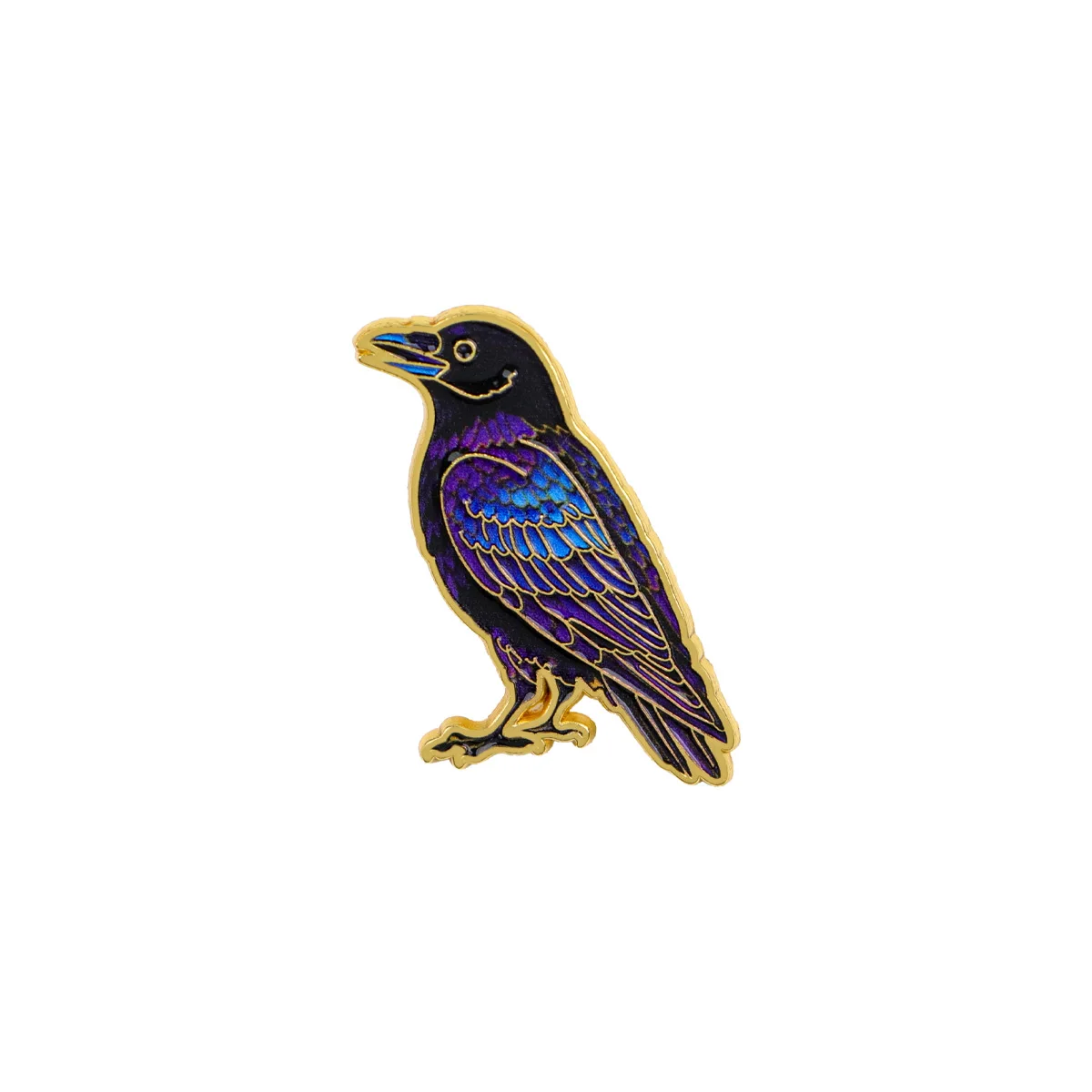 5pcs/Set Black Crow Enamel Pin Punk Brooches for Women Lapel Pins Badges on Backpack Clothing Accessories Fashion Jewelry Gifts