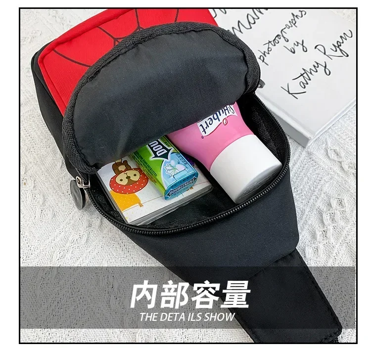 Figura anime Spiderman Borsa Borse a tracolla per bambini Ad alta capacità Cosplay Spider Man Borsa a tracolla Borsa a tracolla Zaino per bambini Regali