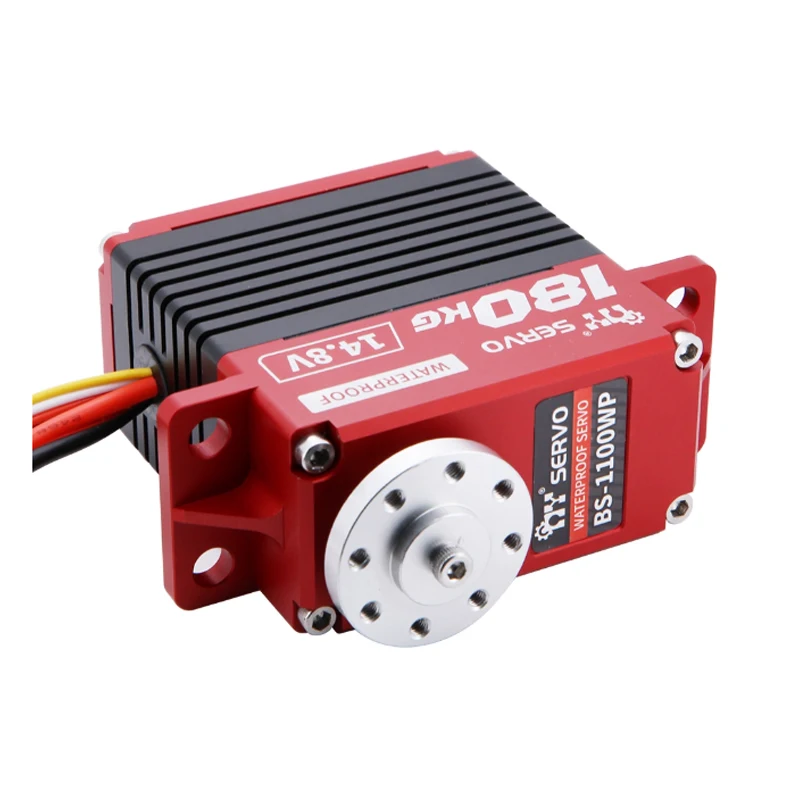 MY Servo BS-1100WP Digitale Servo-180KG Koppel, IP67 Waterdicht, Borstelloos, Metal Gear, 180 ° ,voor RC-auto's, crawlers, buggy's en robotica
