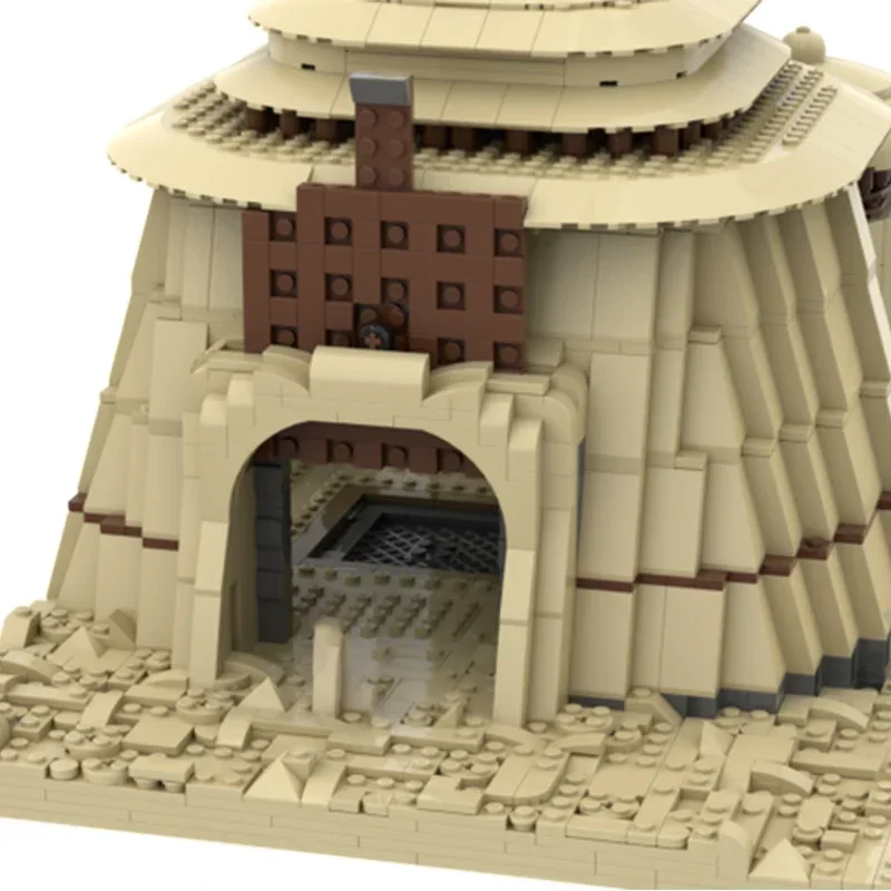 Bloques de construcción Moc de Star Movie, modelo de palacio del desierto de lujo, ladrillos de tecnología, ensamblaje de bricolaje, juguete de construcción, regalo de vacaciones