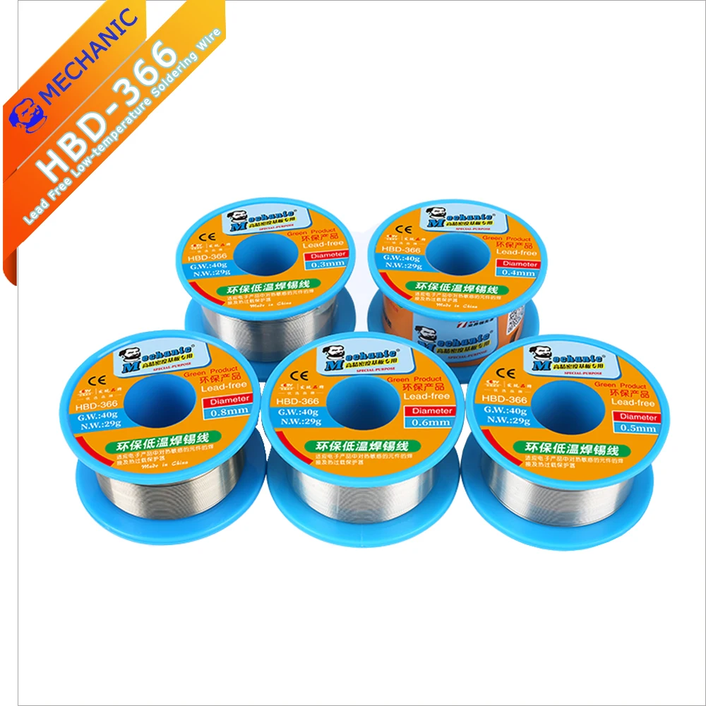 مراجعات وتحليل لسلك لحام بدون رصاص MECHANIC HBD-366 40G: تقييم شامل للمواصفات والتطبيقات