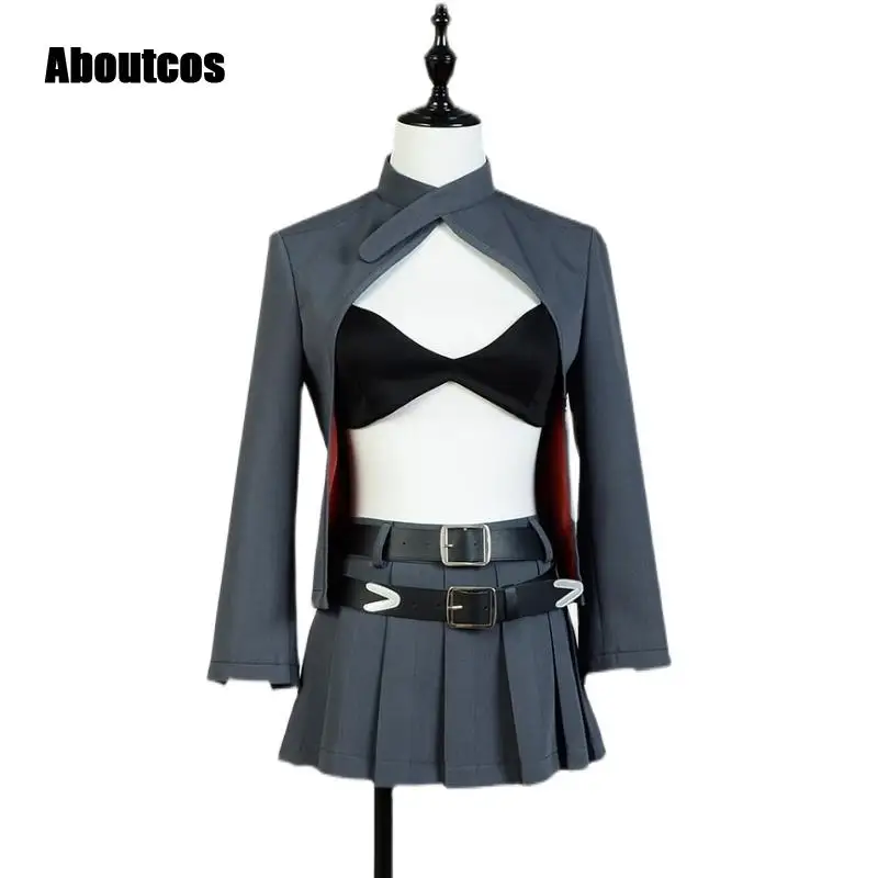 Aboutcos Anime Noragami Bishamon Costume Bikini Costume Cosplay Sexy set completo uniforme Costume da festa di Halloween per donna