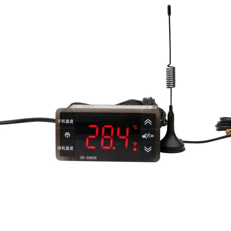 Регулятор температуры SH-5080X с двойным датчиком, дистанционная сигнализация, энергосберегающий контроль постоянной температуры Регулятор температуры SH-5080X с двойным датчиком, дистанционная сигнализация, энергосберегающий контроль постоянной температуры