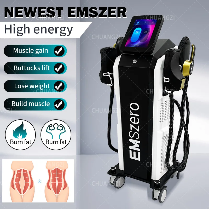 Nueva máquina de eliminación de grasa corporal EMSZERO, estimulación muscular, máquina moldeadora de pérdida de peso Emslim