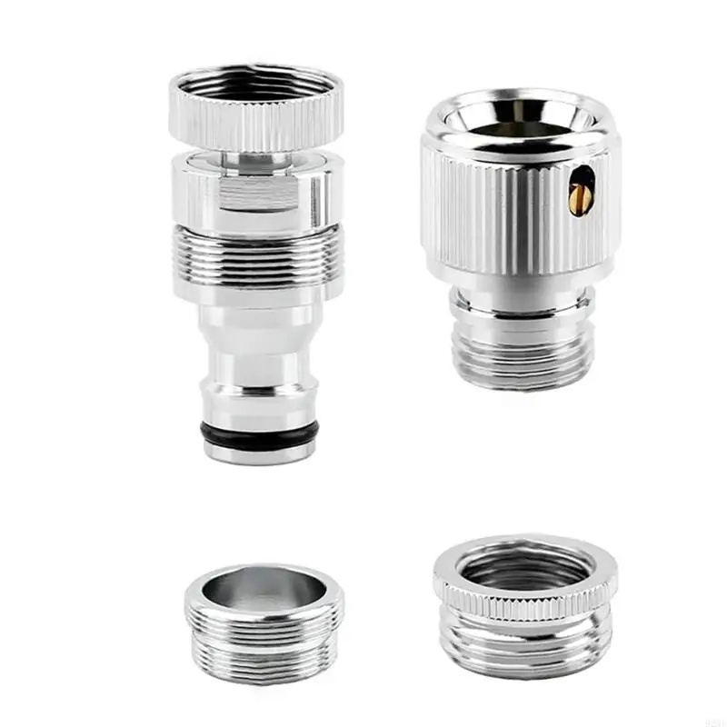 

92MF 4 Pieces Sink Faucet to Garden Hose Adapter with Aerator for Multipurpose Use in Pet Bathing and Outdoor Watering